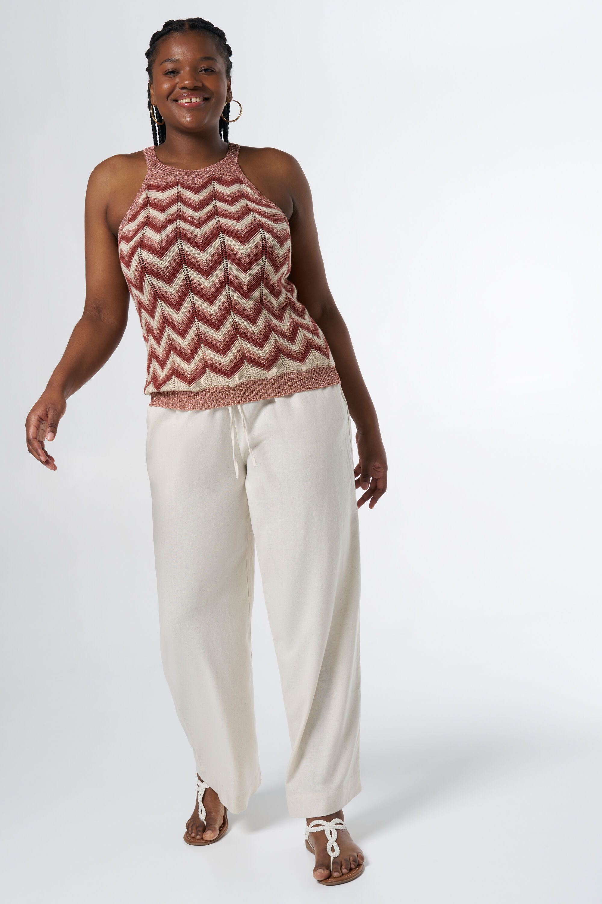 Haut en crochet sans manches image number 5