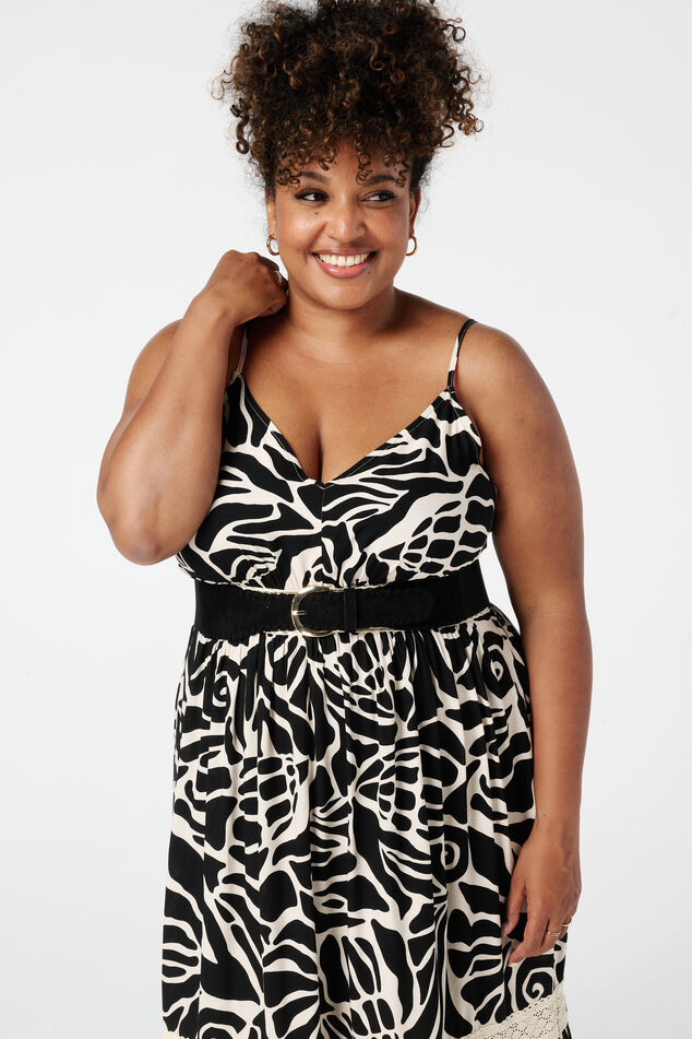 Femmes Ceinture avec détails tressés Noir MS Mode