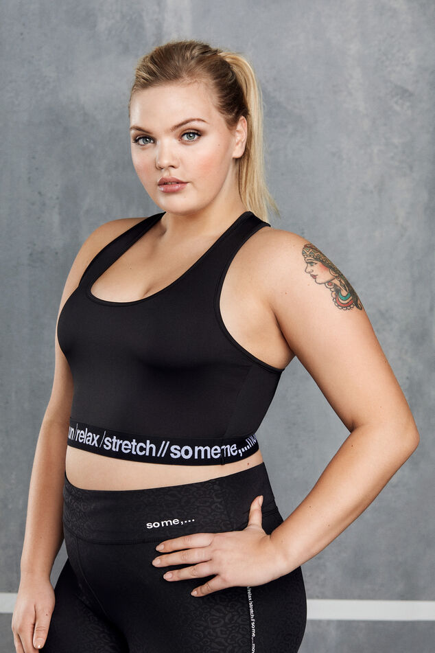 Legging de sport à imprimé léopard  image number 4