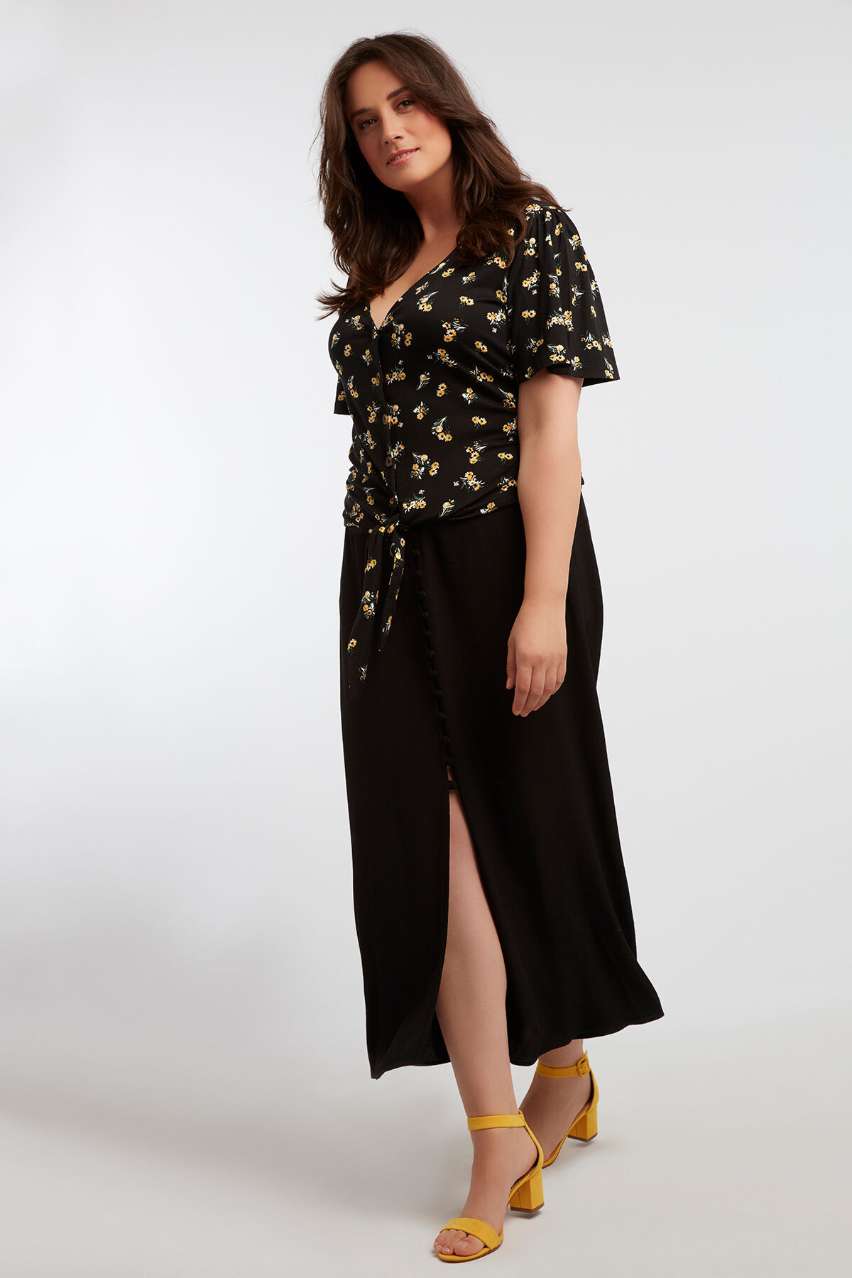 Jupe longue avec boutons image number 6