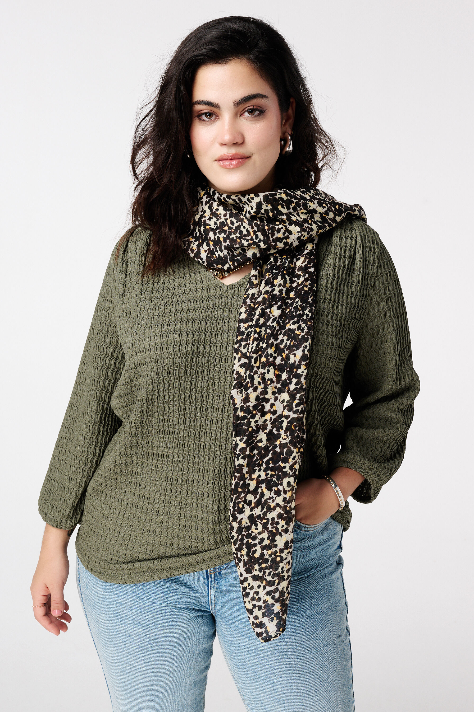 &Eacute;charpe &agrave; imprim&eacute; animal