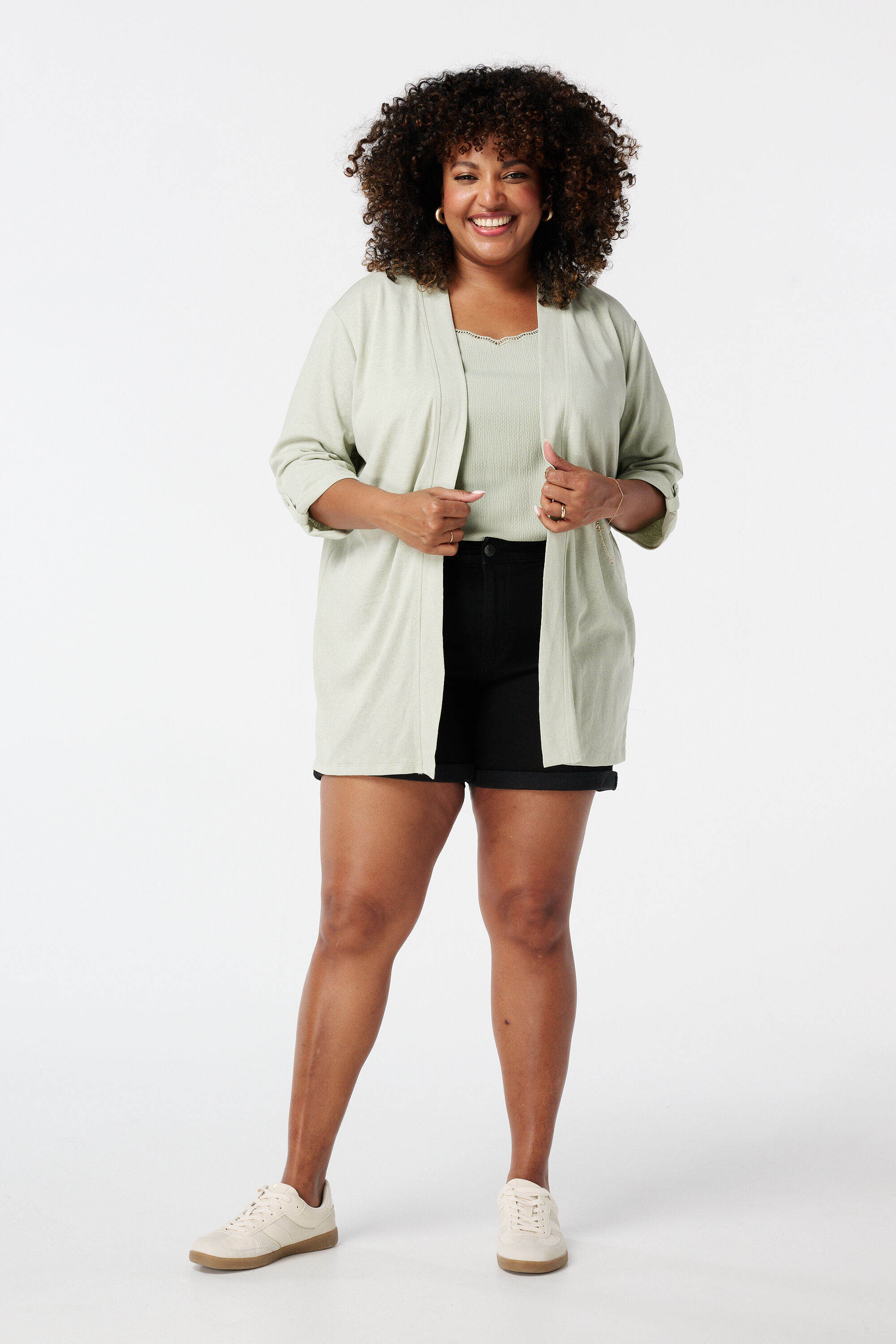 Gilet avec manches trois quarts image number 5