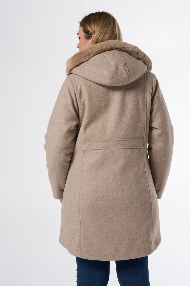 Veste avec col en fausse fourrure image number 3