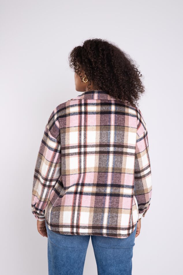 Shacket courte à carreaux  image number 4
