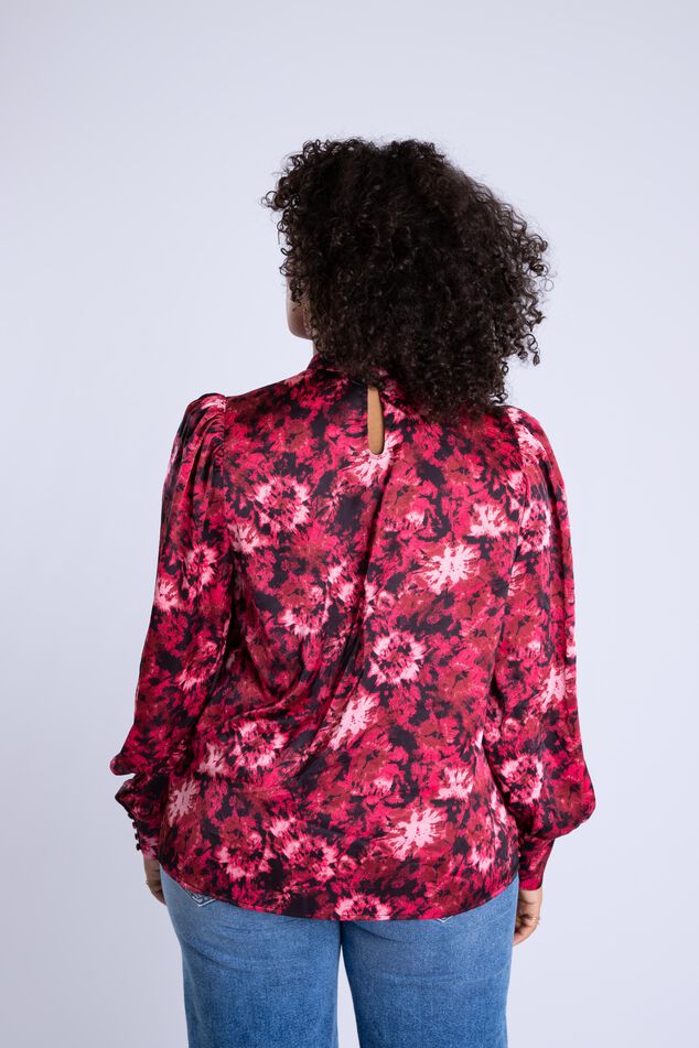 Chemisier satin à imprimé image number 4