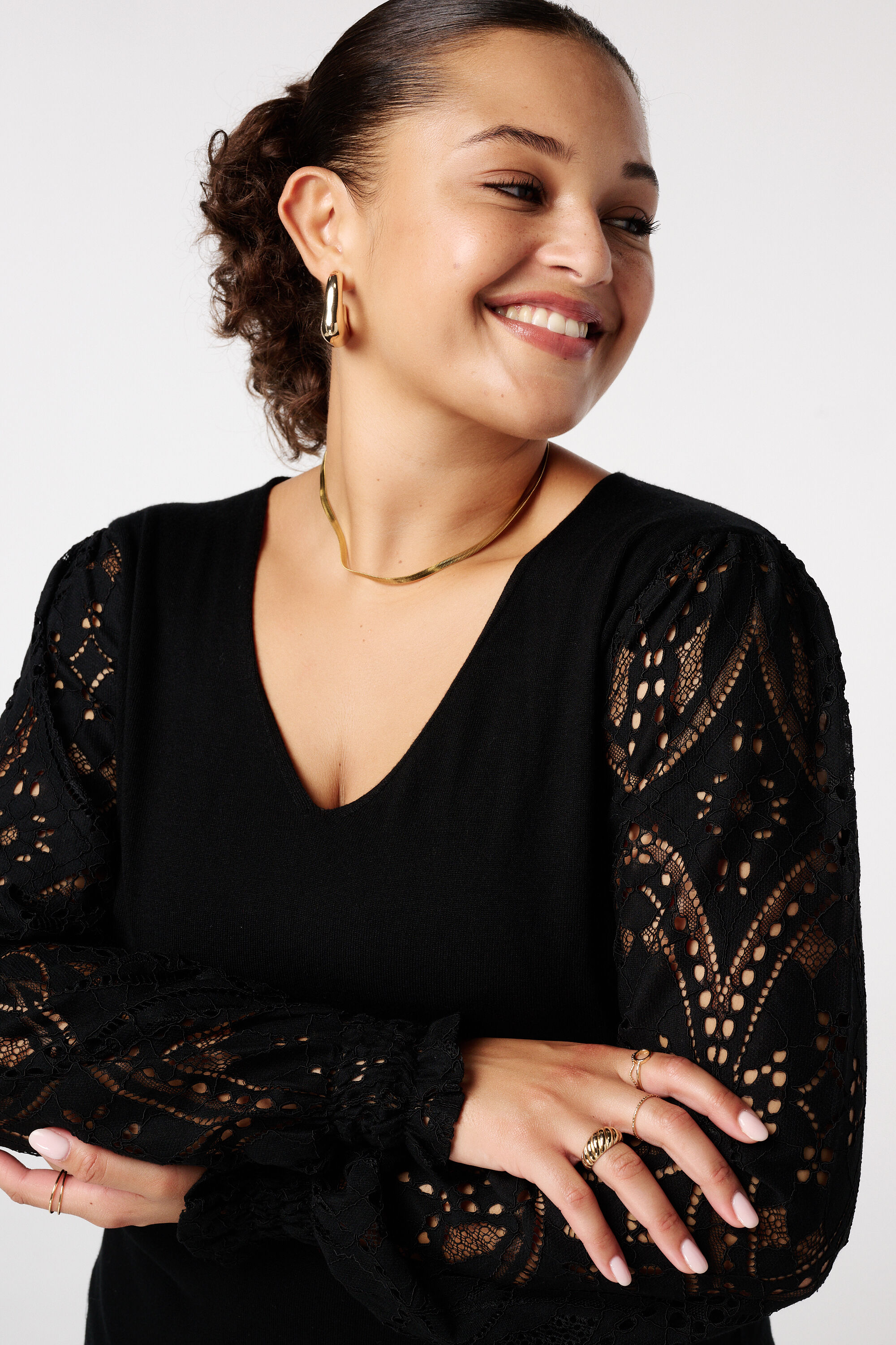 Top avec manches en dentelle image number 4