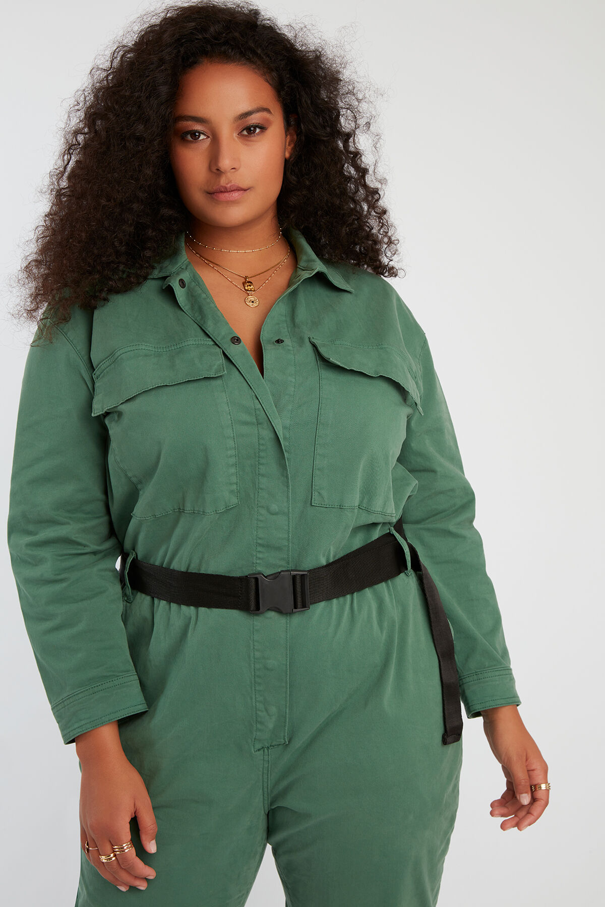 Femmes Combinaison style bleu de travail MS Mode