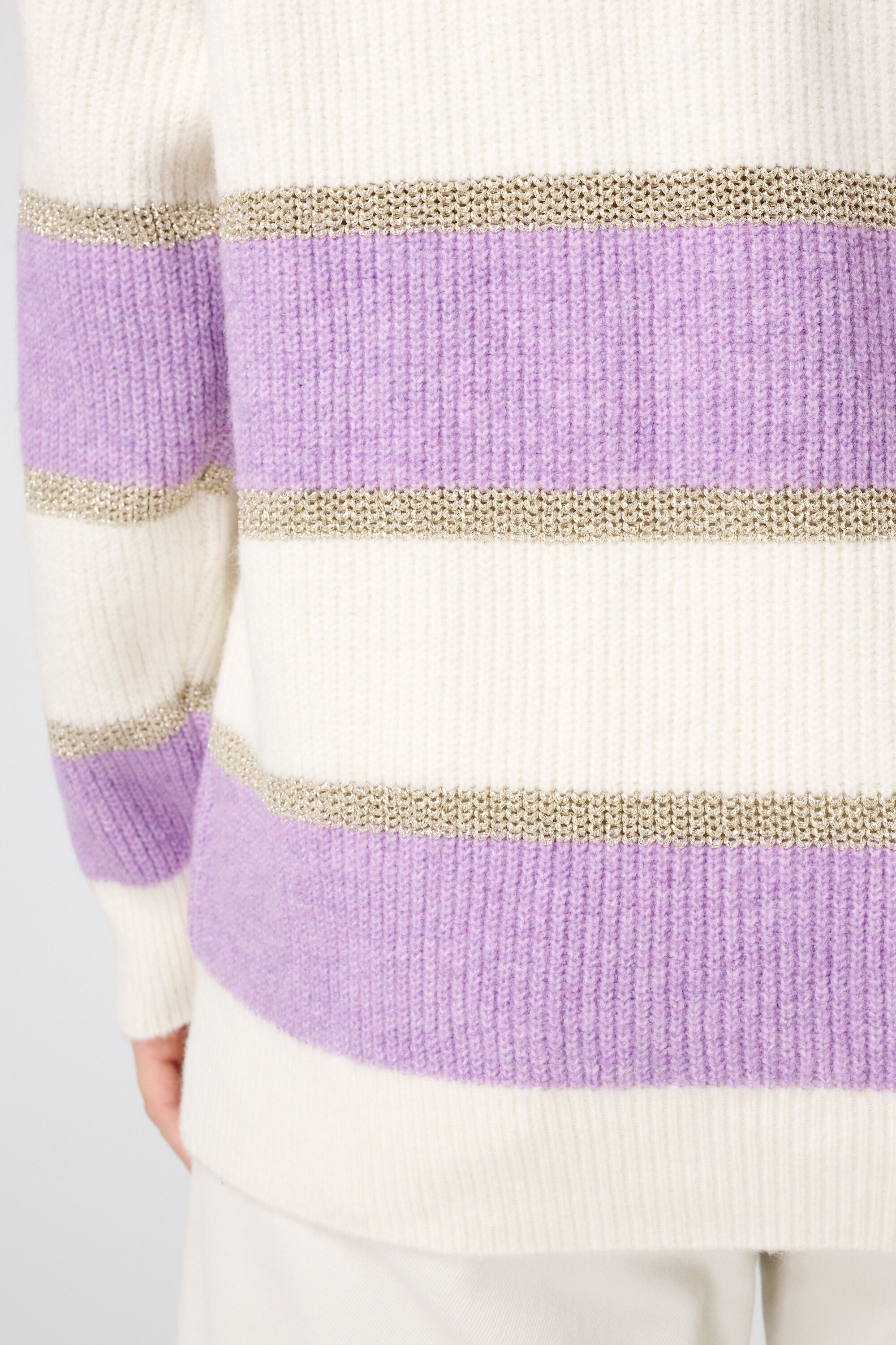 Pull ray&eacute; avec lurex image number 6