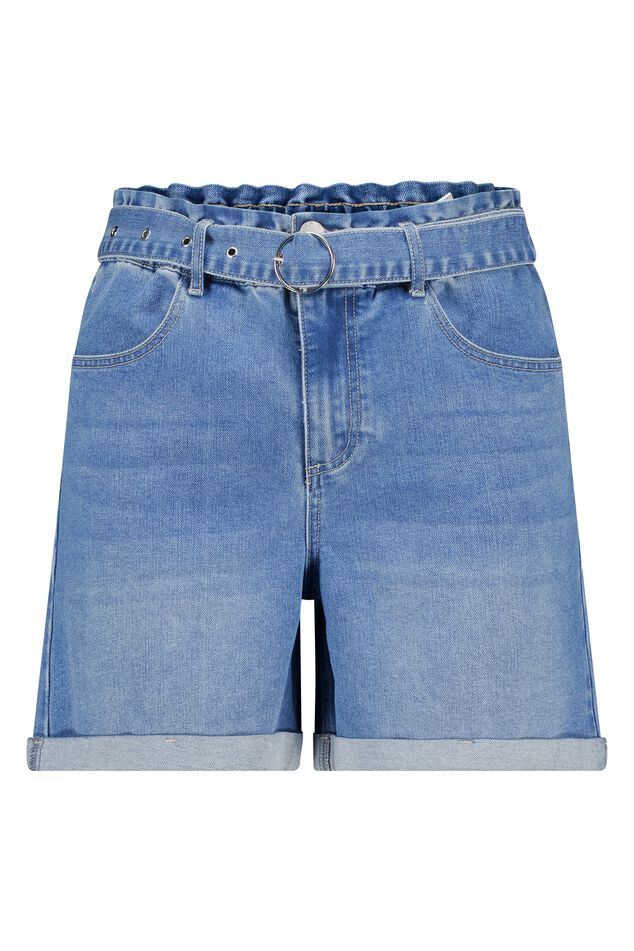 Short en jean avec ceinture image number 1