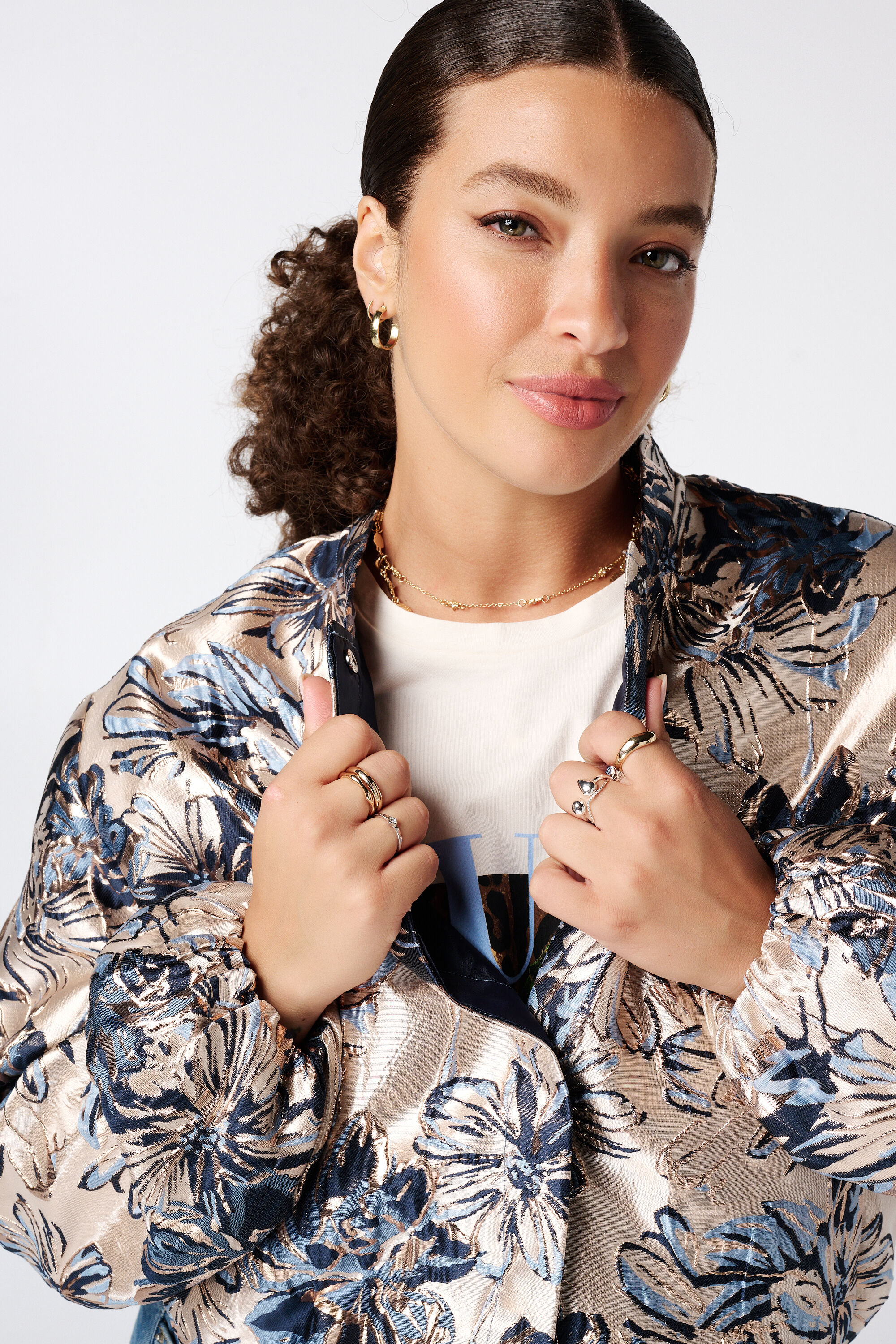 Blouson bomber jacquard image number 4