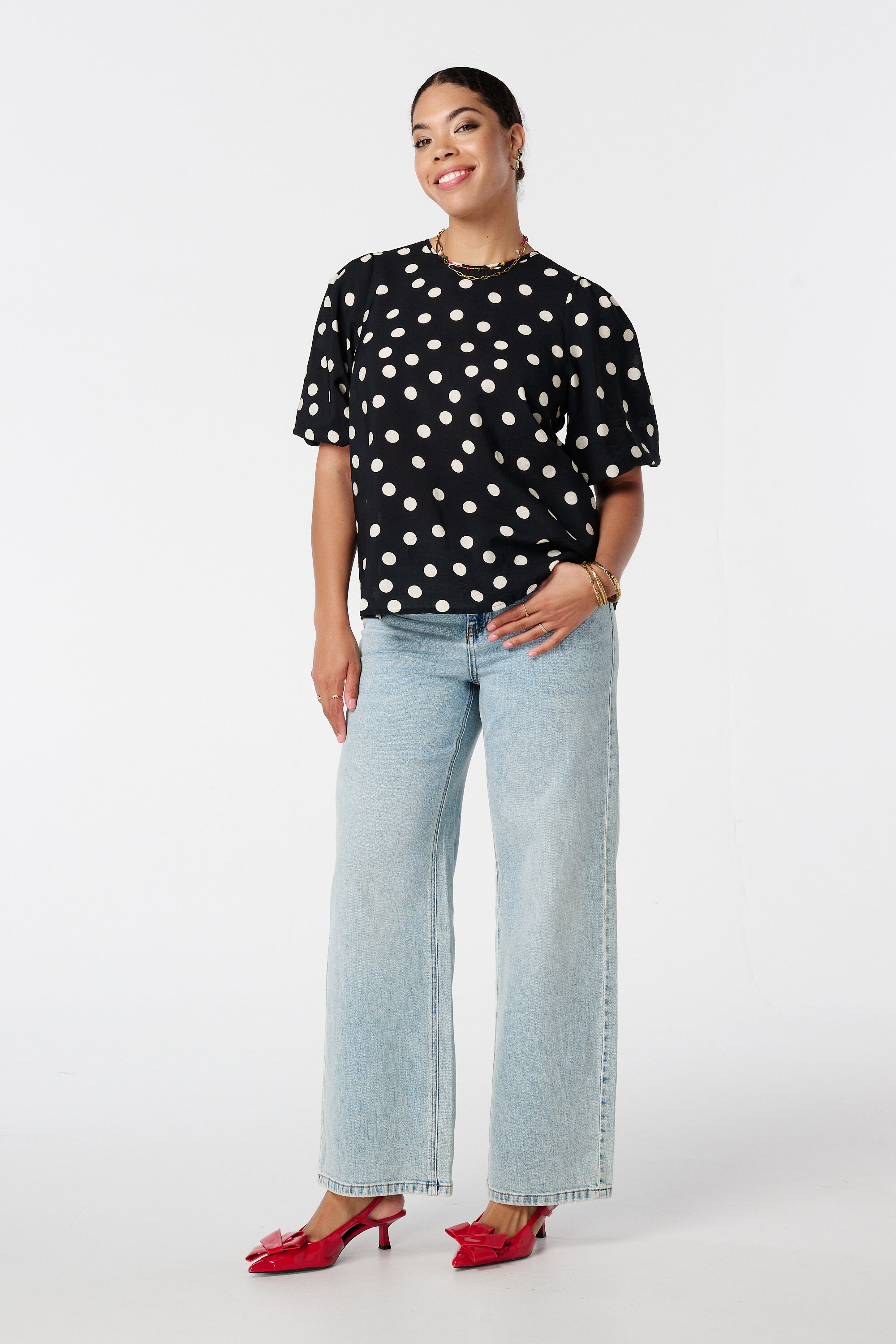 Chemisier &agrave; pois image number 5