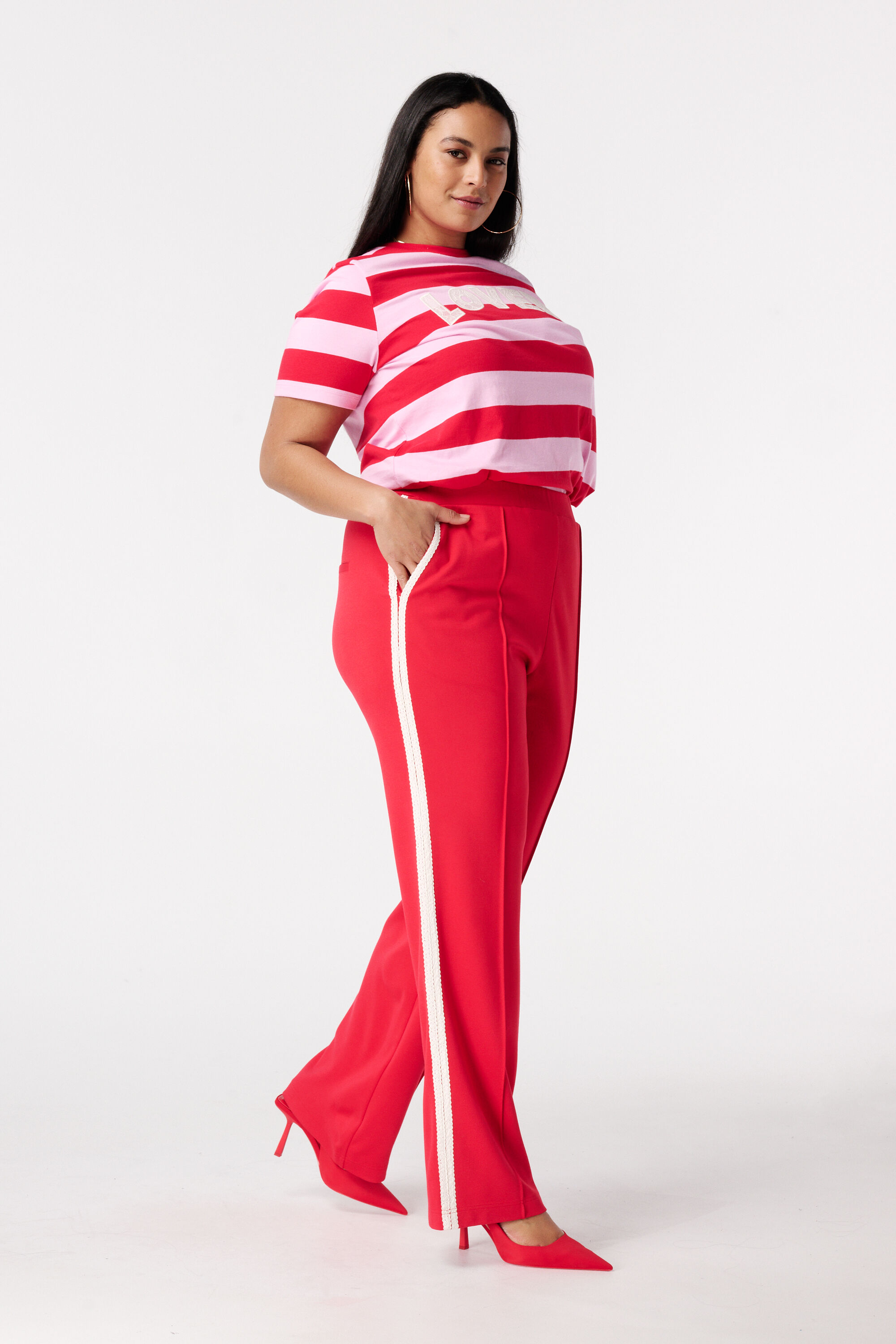 Pantalon avec bande lat&eacute;rale