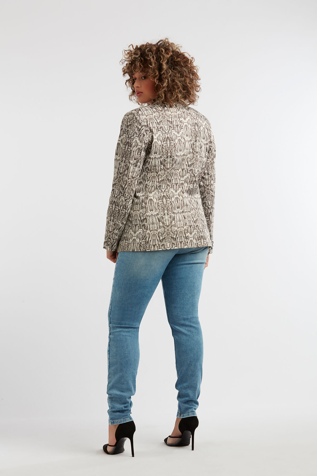 Blazer &agrave; imprim&eacute; serpent image number 3