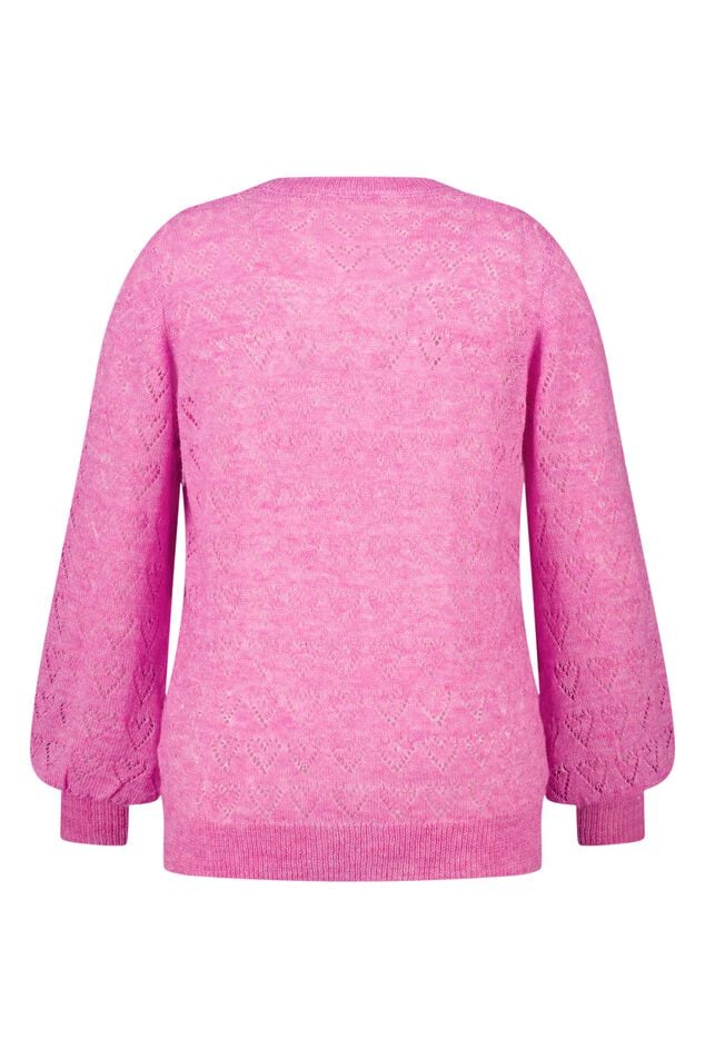 Pull ajouré avec motif cœurs image number 2