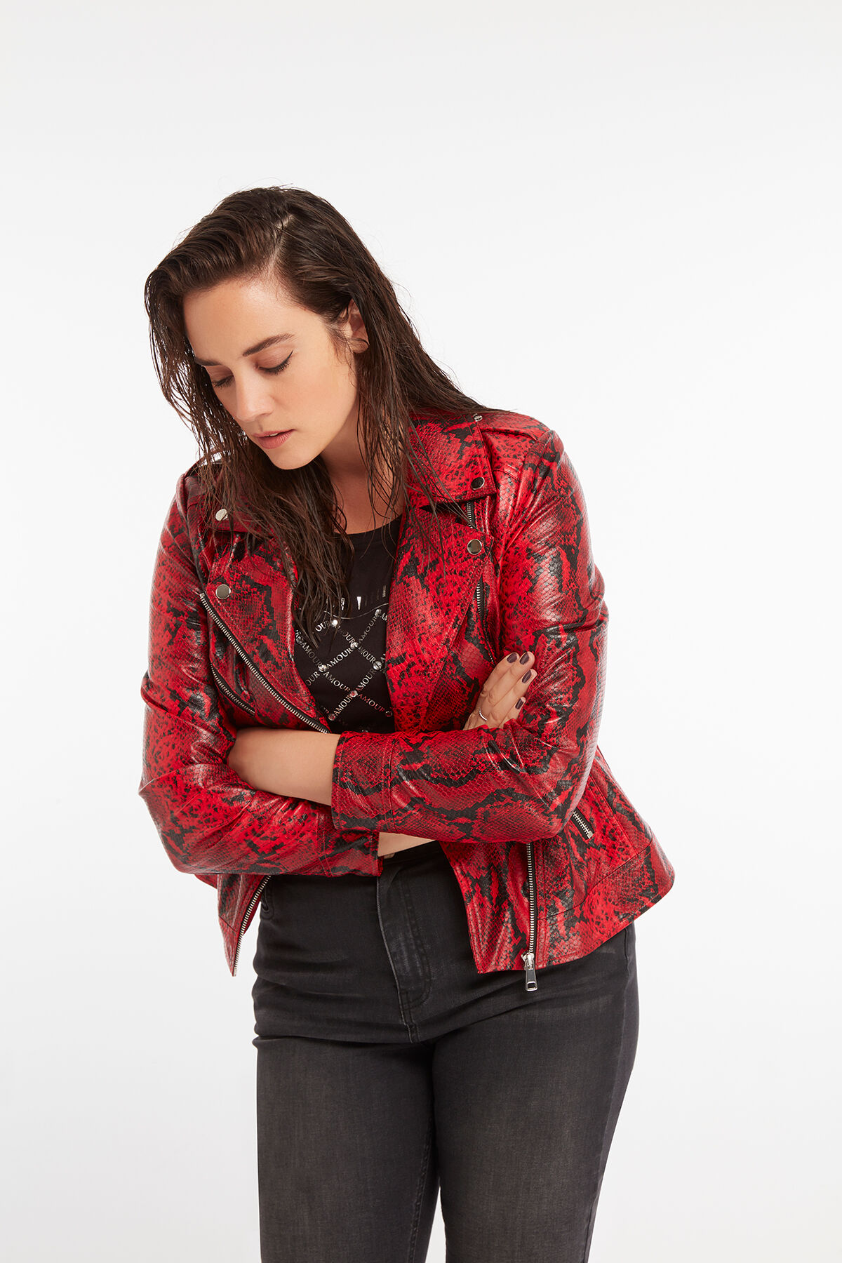 Veste imprimé 2025 serpent