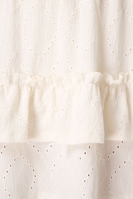 Jupe à effet brodé