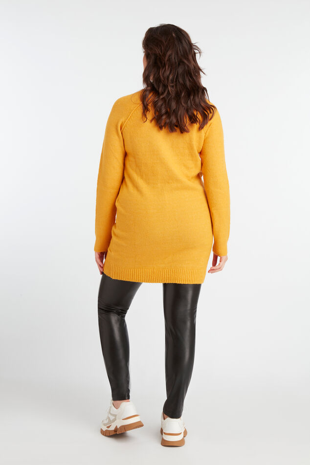 Robe pull avec col en V        image number 4