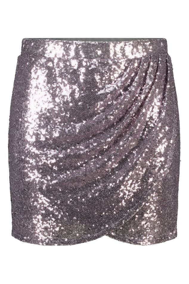 Jupe à paillettes effet portefeuille image number 1