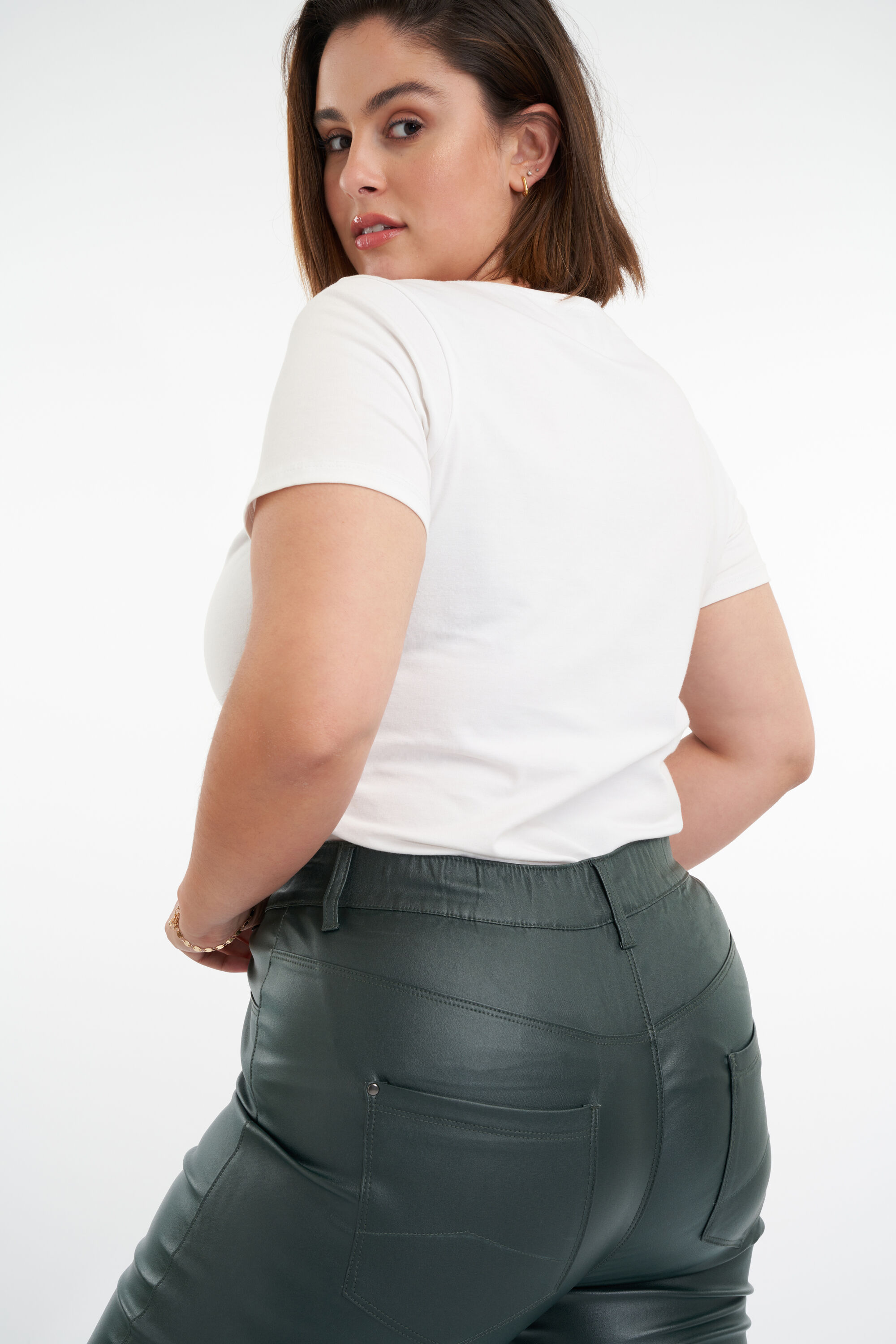 Tregging slim fit 32 inch POPPY  image number 5