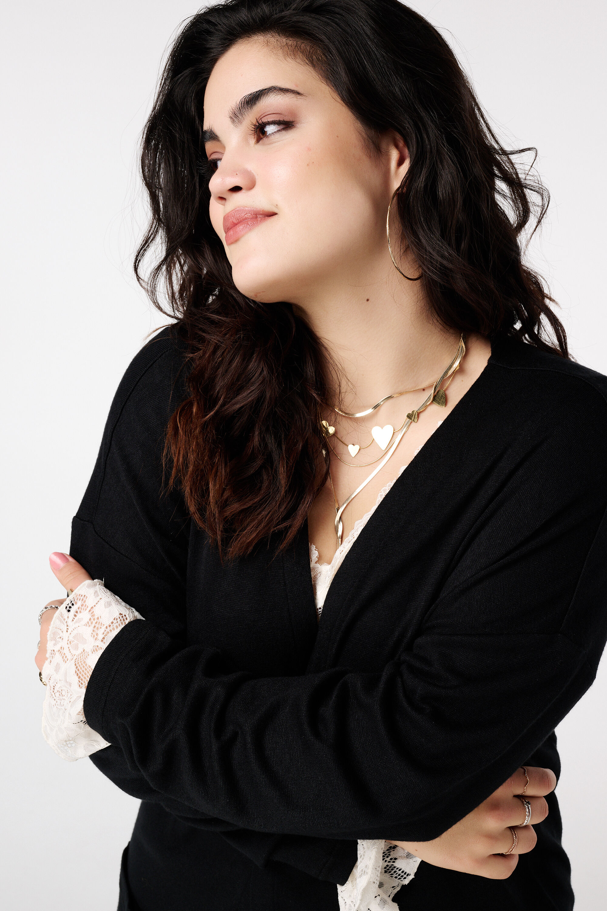 Long gilet avec poches image number 4