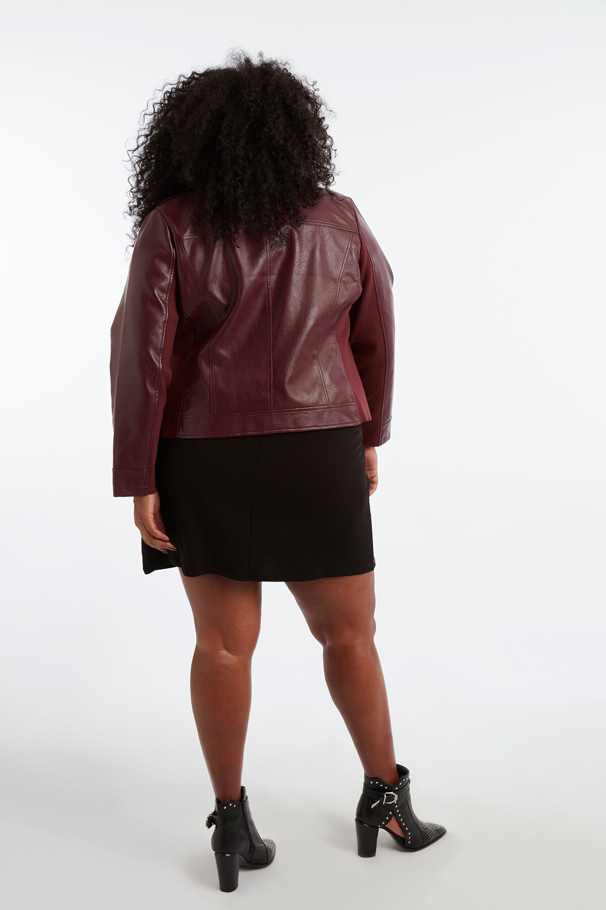 Veste style motard en similicuir image number 3