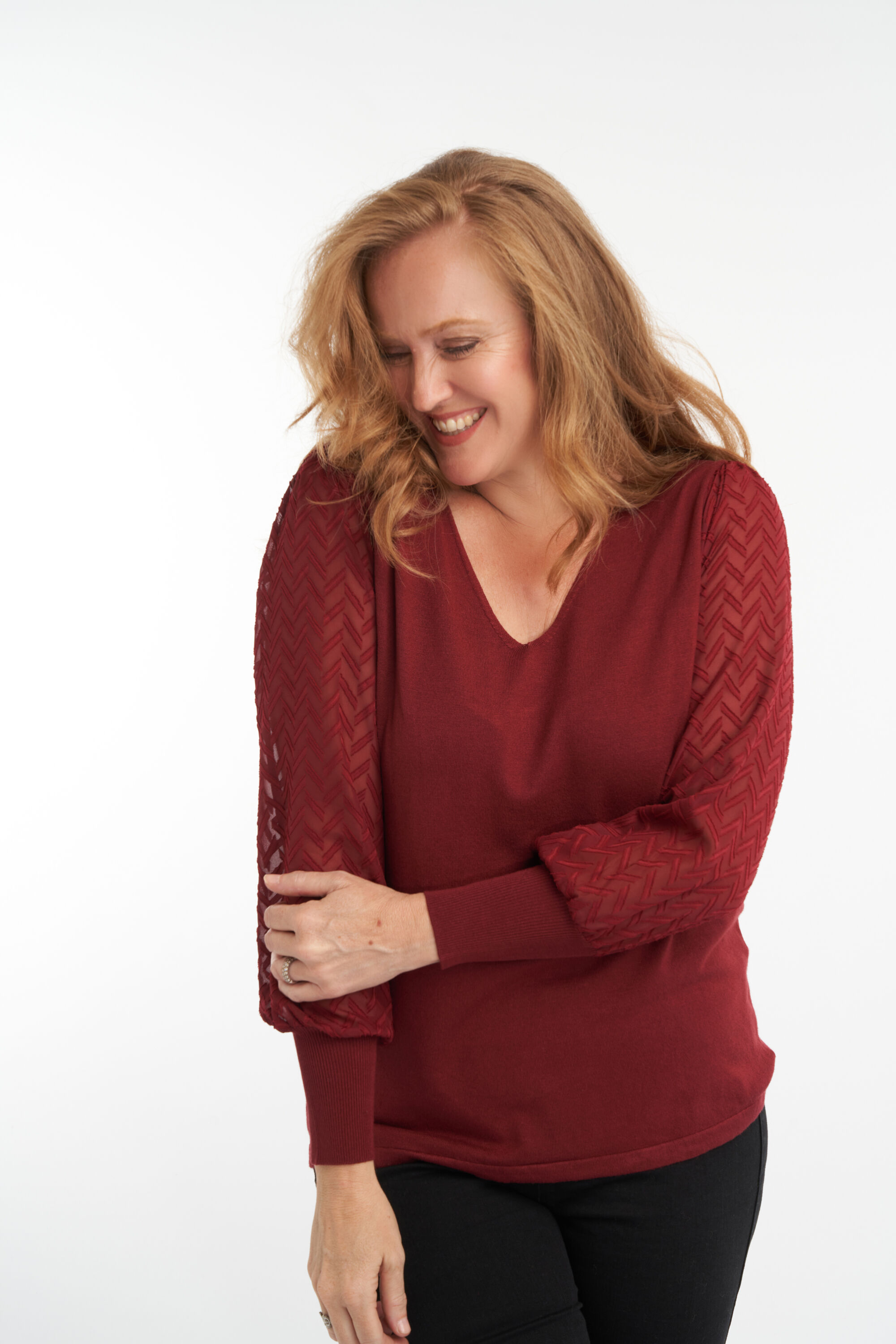 Sweater &agrave; manches bouffantes  image number 6