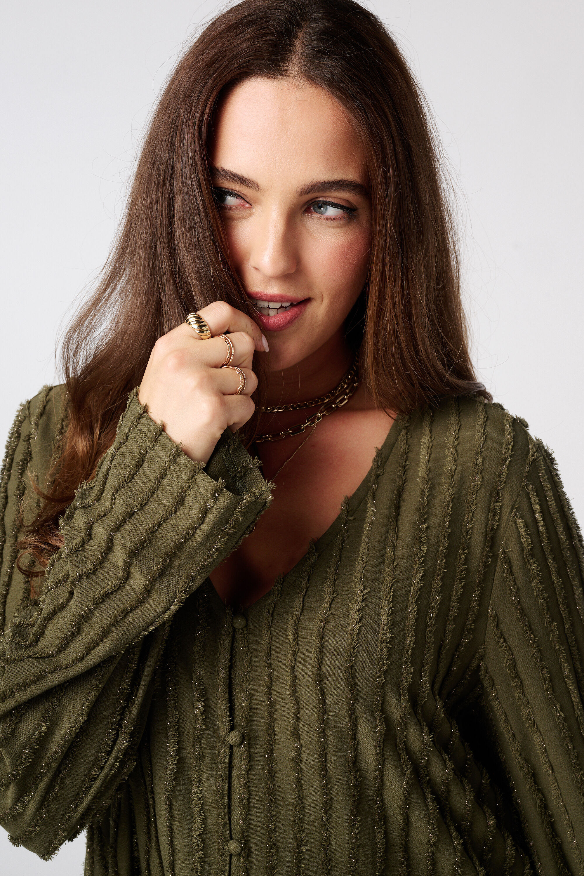 Top avec texture frang&eacute;e image number 4