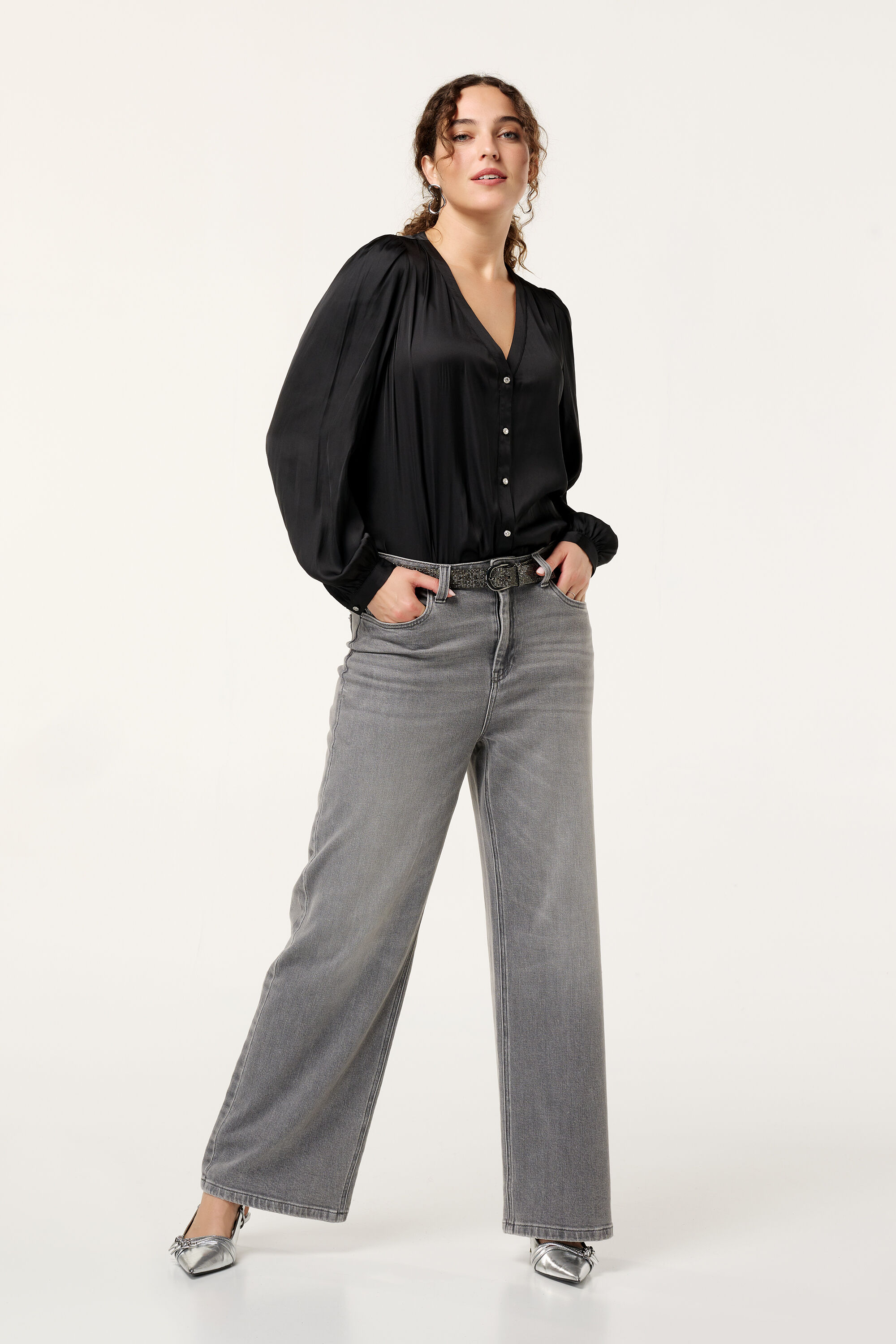 Chemisier en satin  image number 5