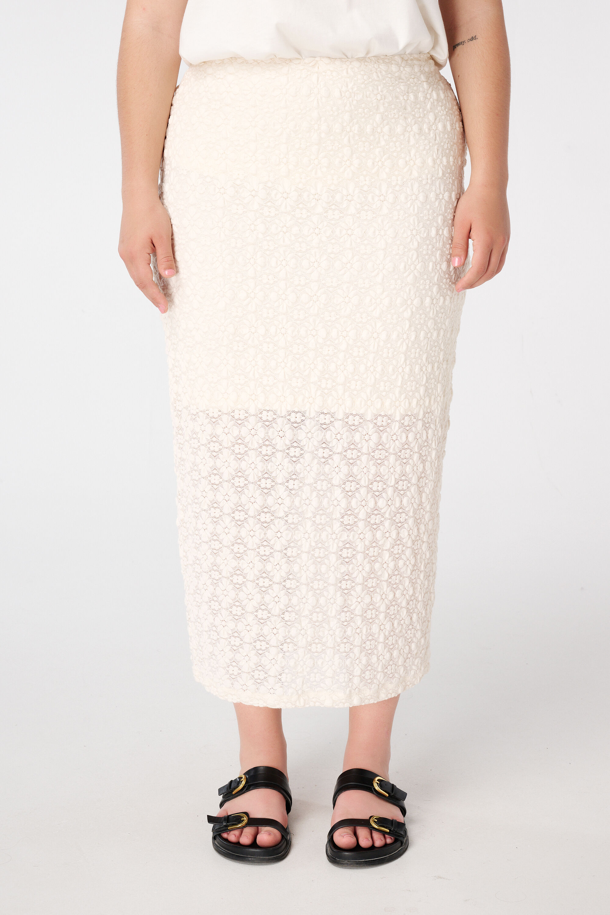 Jupe avec texture smock&eacute;e image number 5