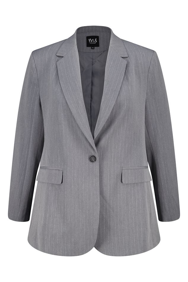 Blazer à rayures en lurex image number 1