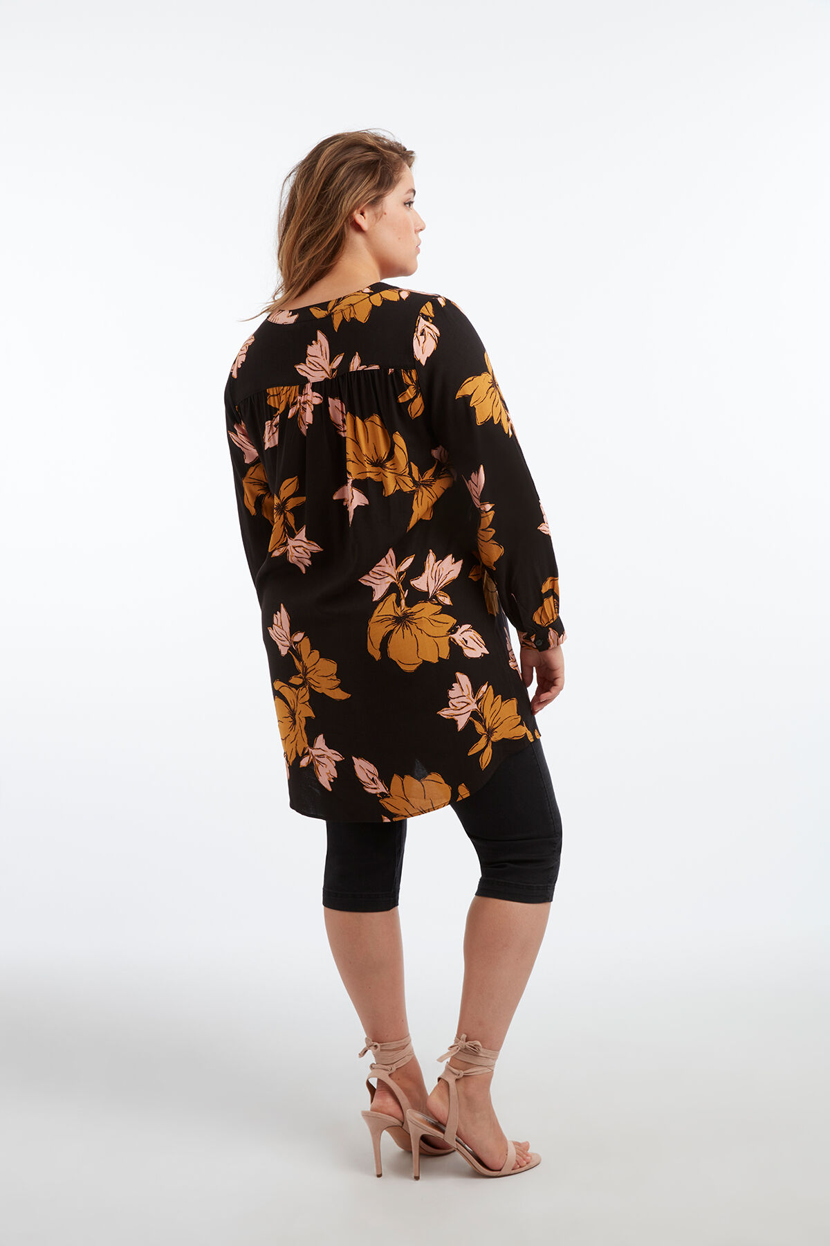 Chemisier tunique avec imprim&eacute; floral image number 6