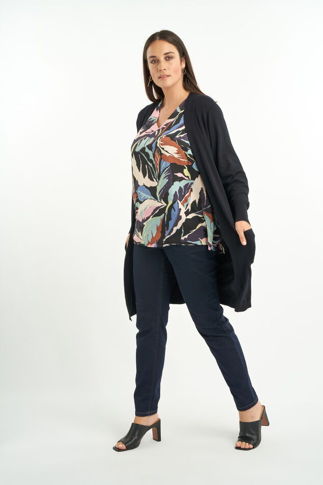 Cardigan ouvert en tricot fin image number 4