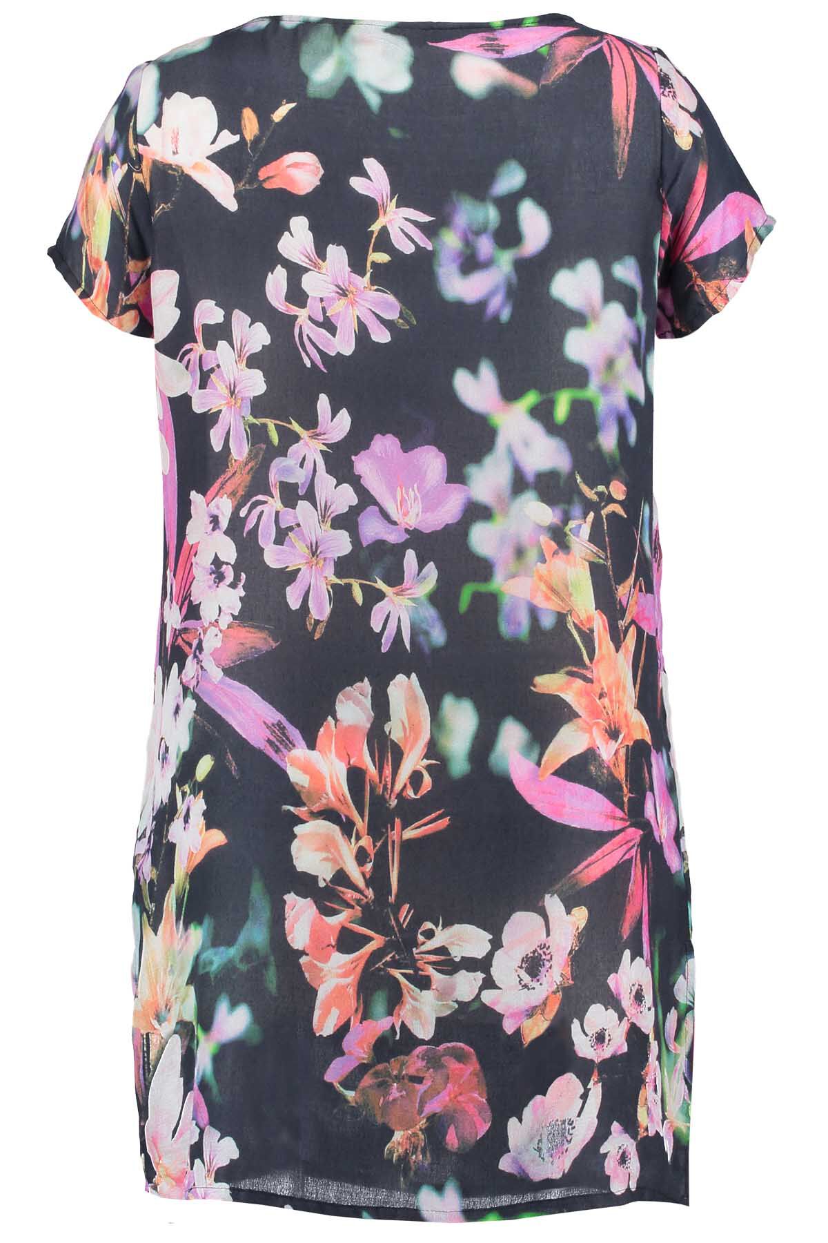 Chemisier color&eacute; &agrave; &eacute;paules d&eacute;nud&eacute;es  image number 2