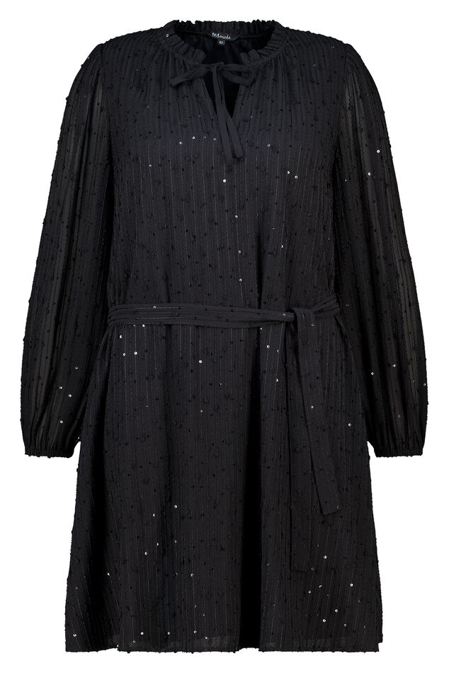 Robe à paillettes scintillantes et ceinture image number 1