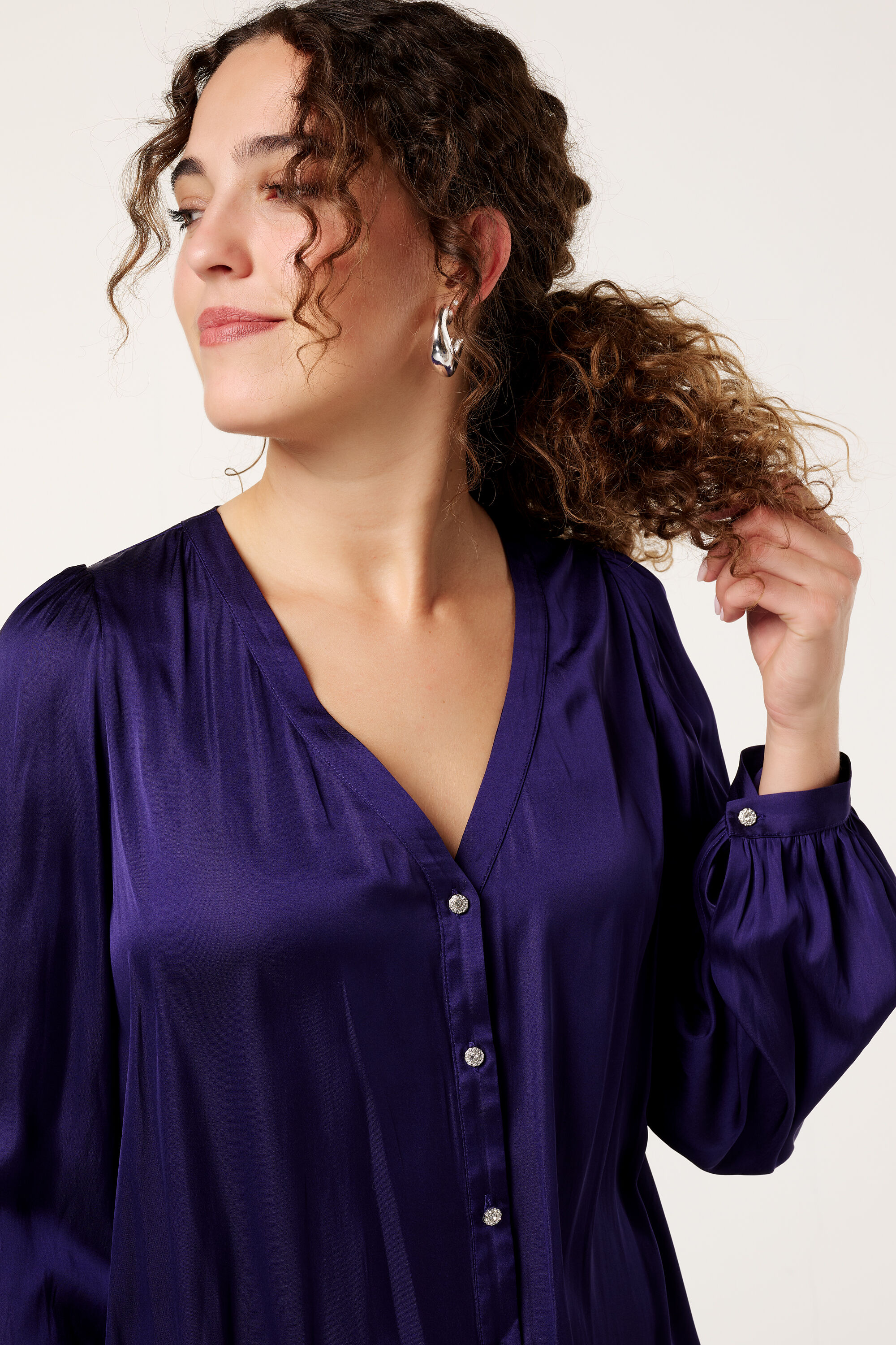 Chemisier en satin  image number 4