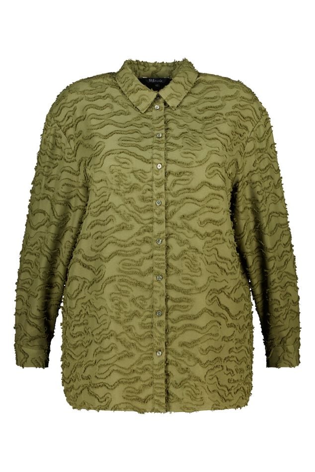 Blouse oversize en tissu structuré image number 1