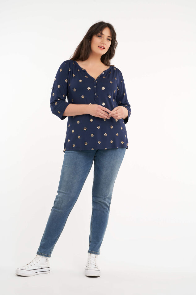 Haut à imprimé de feuilles  image number 5