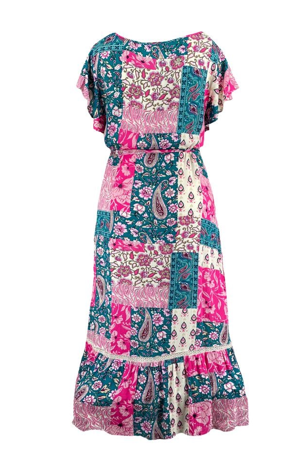 Longue robe à patchwork  image number 2