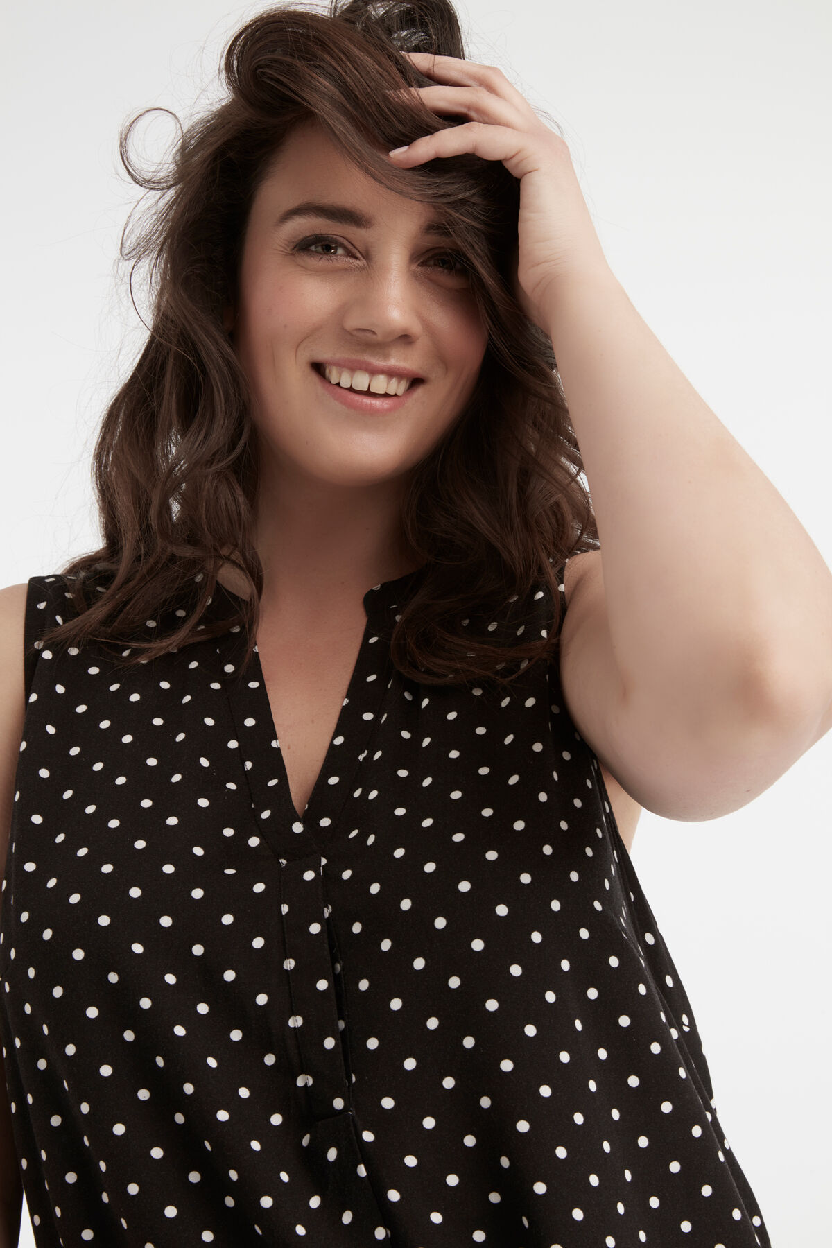 Chemisier long sans manches image number 3