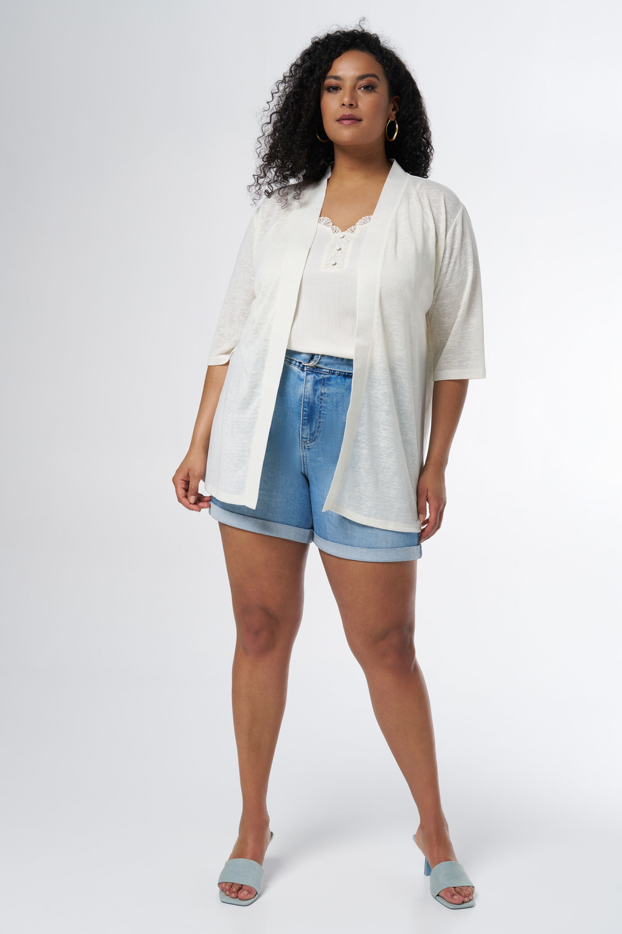 Cardigan &agrave; manches trois-quarts image number 5