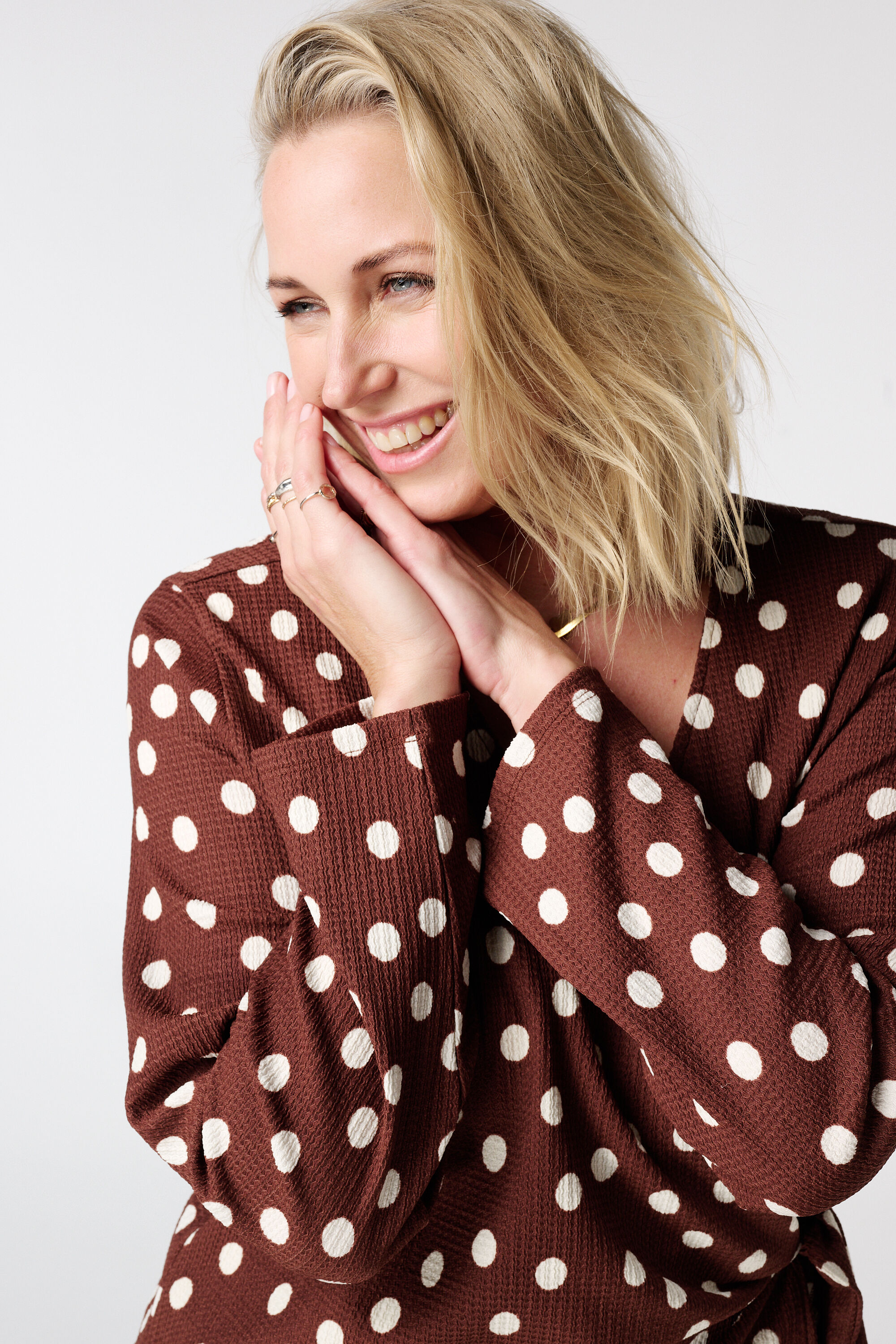 Haut portefeuille &agrave; pois image number 4