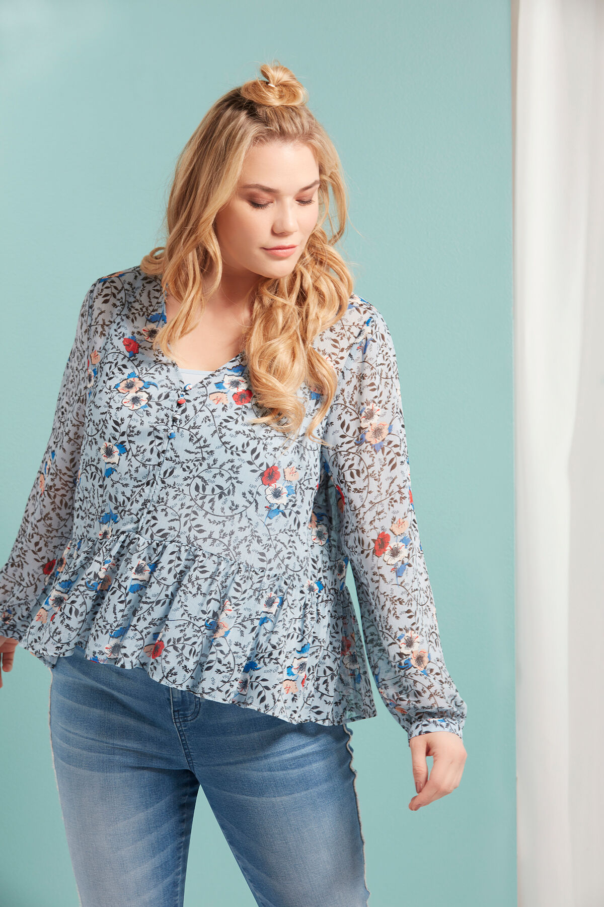 Chemisier &agrave; imprim&eacute; floral image number 6