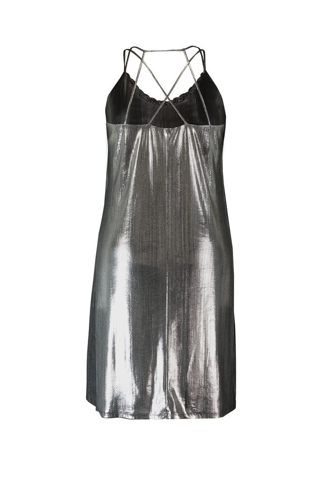 Robe sans manches métallisée image number 3