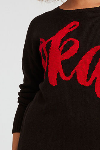 Tunique tricot&eacute;e avec une inscription  image number 6