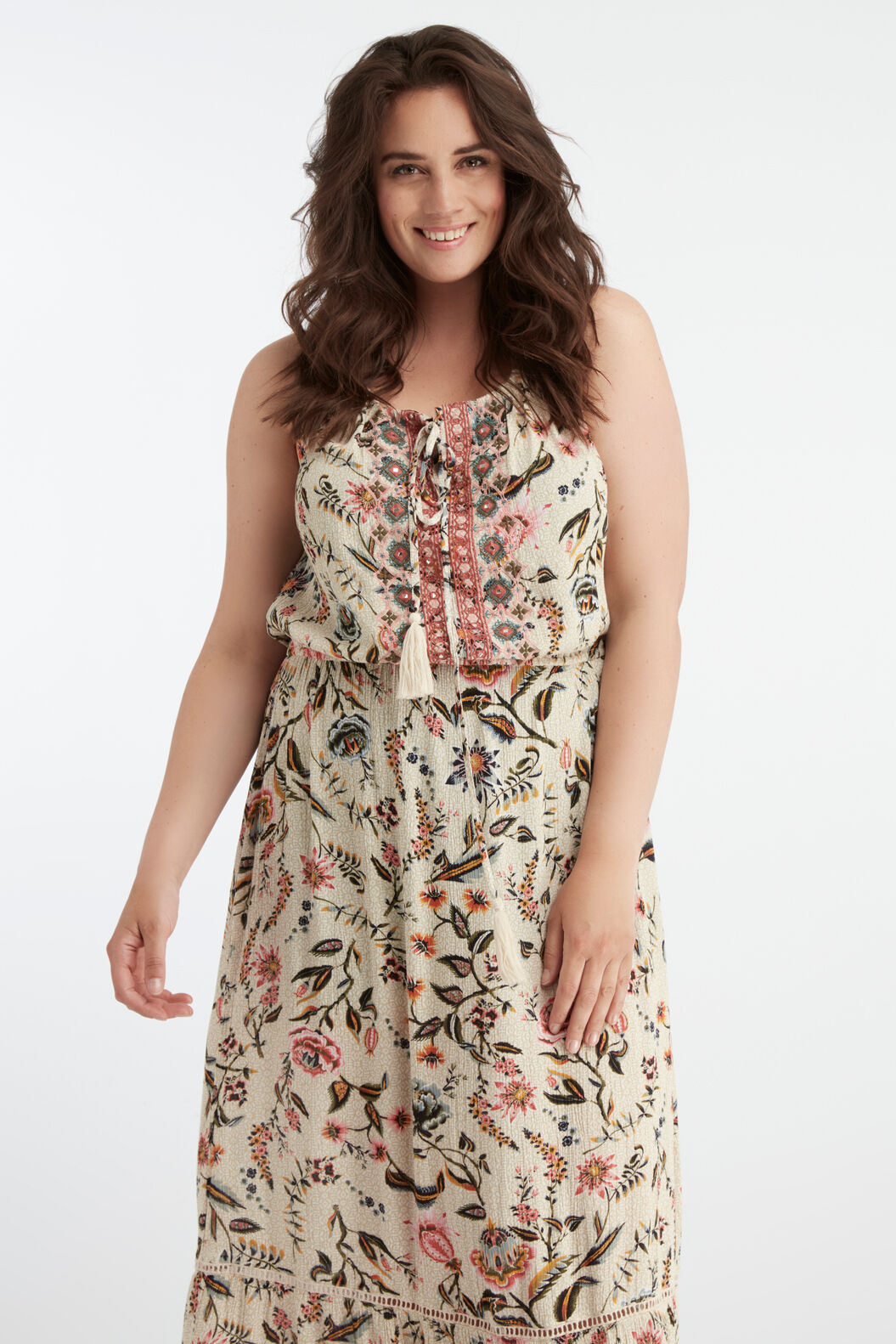 Robe longue boh&egrave;me imprim&eacute;e image number 5