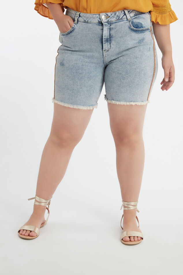 Short à bordure orange scintillante image number 5