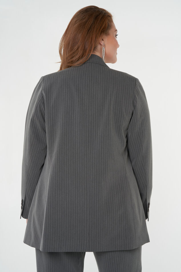 Blazer à rayures craie image number 4