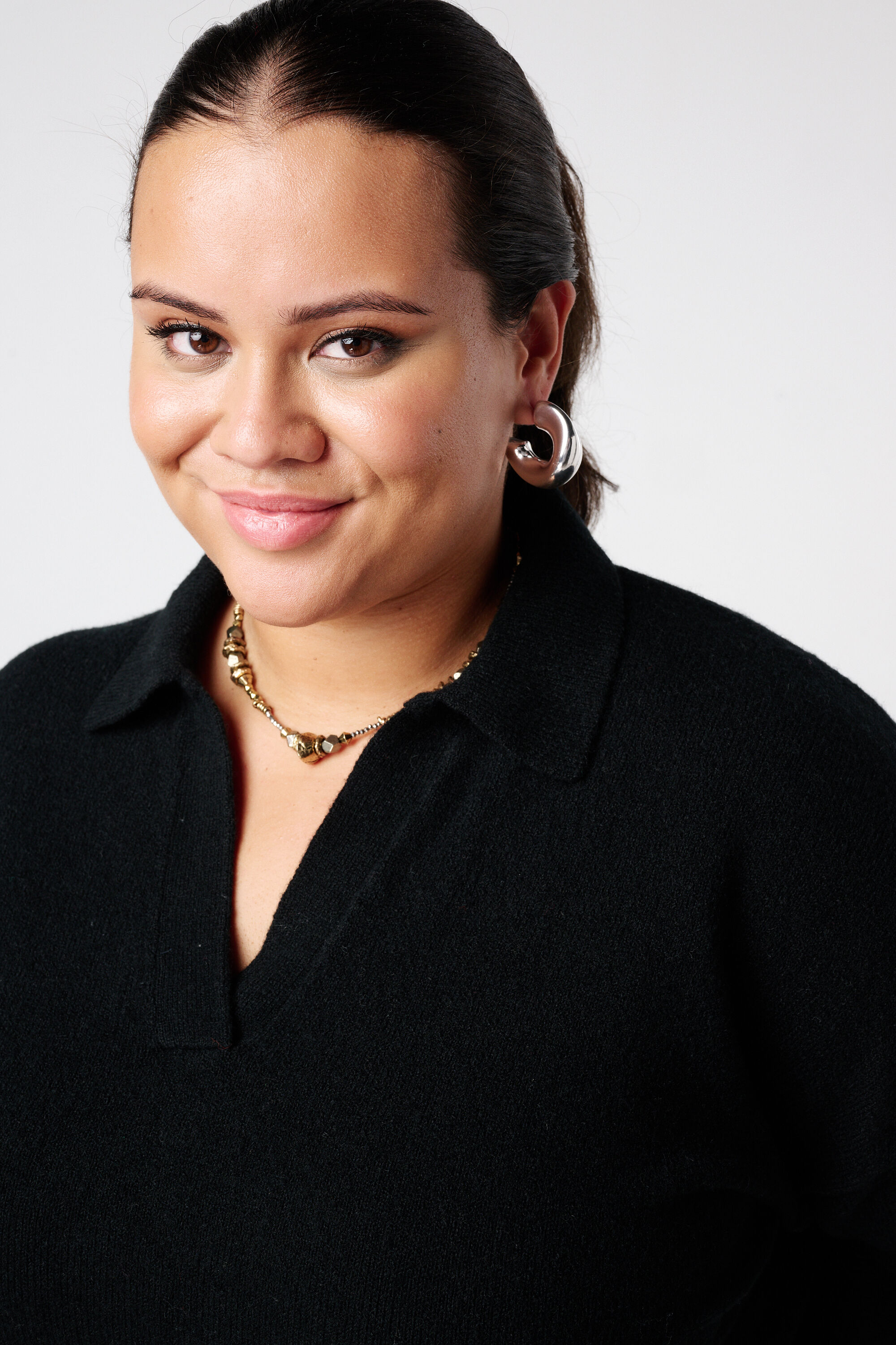 Robe polo en tricot avec ceinture image number 4