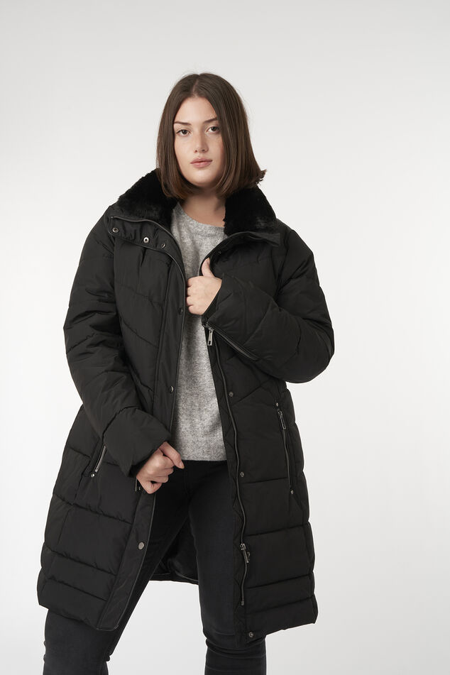 Long manteau matelassé image number 4