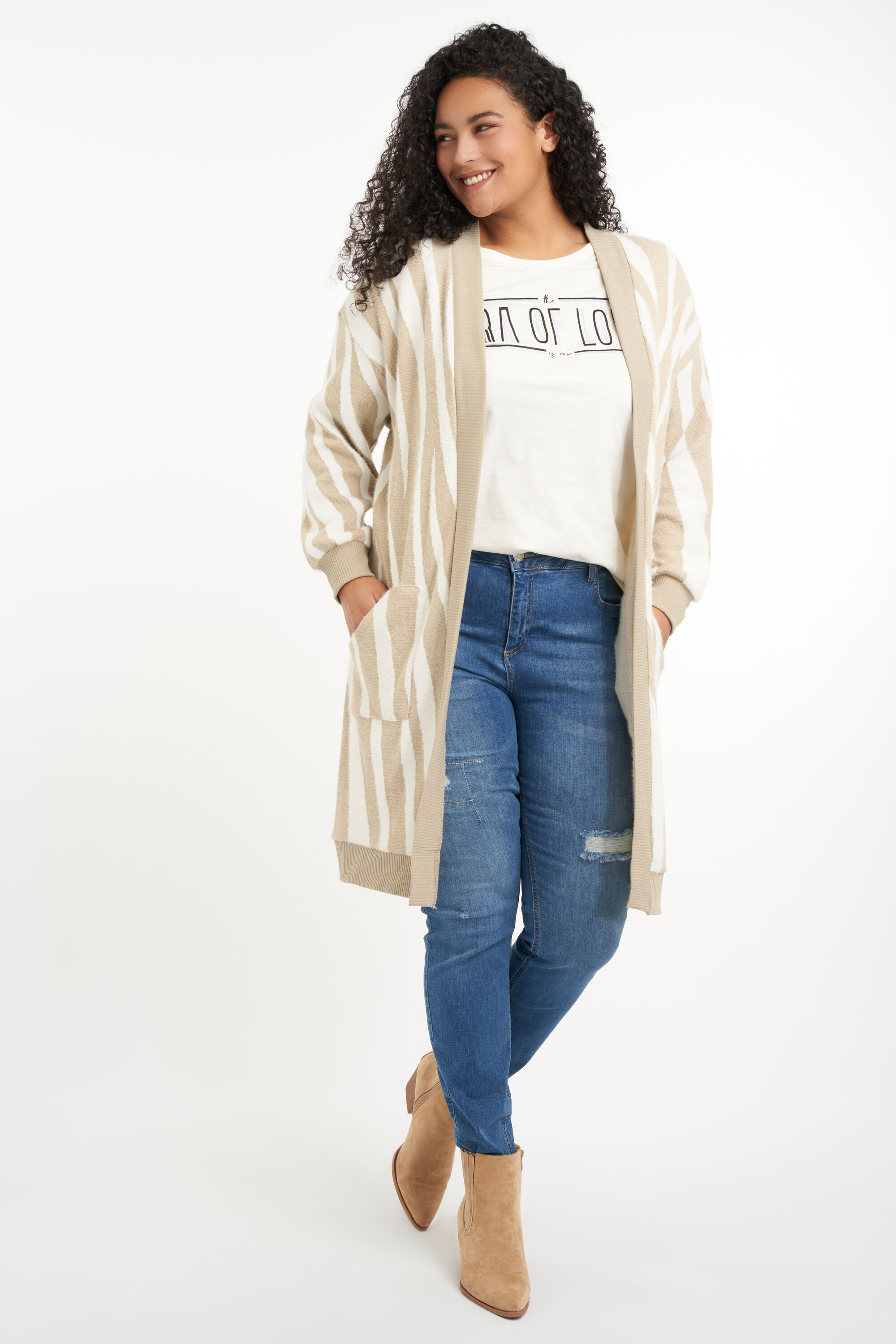 Cardigan &agrave; imprim&eacute; image number 6